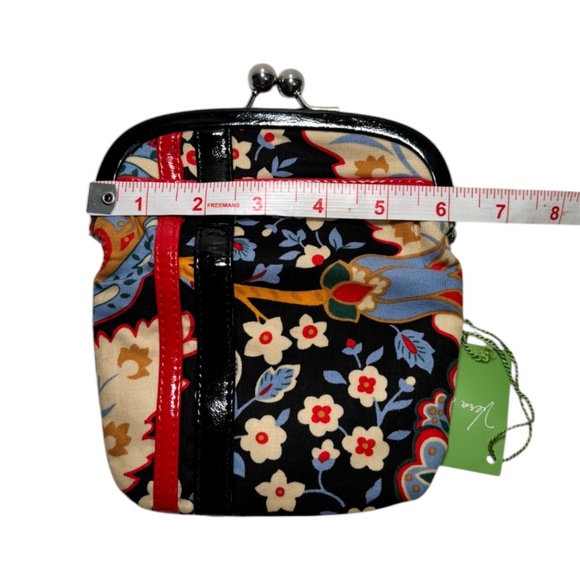 RARE Vera Bradley Please Hold KissLock Coin Clutch Versailles Retired Retro 90s - Picture 11 of 12